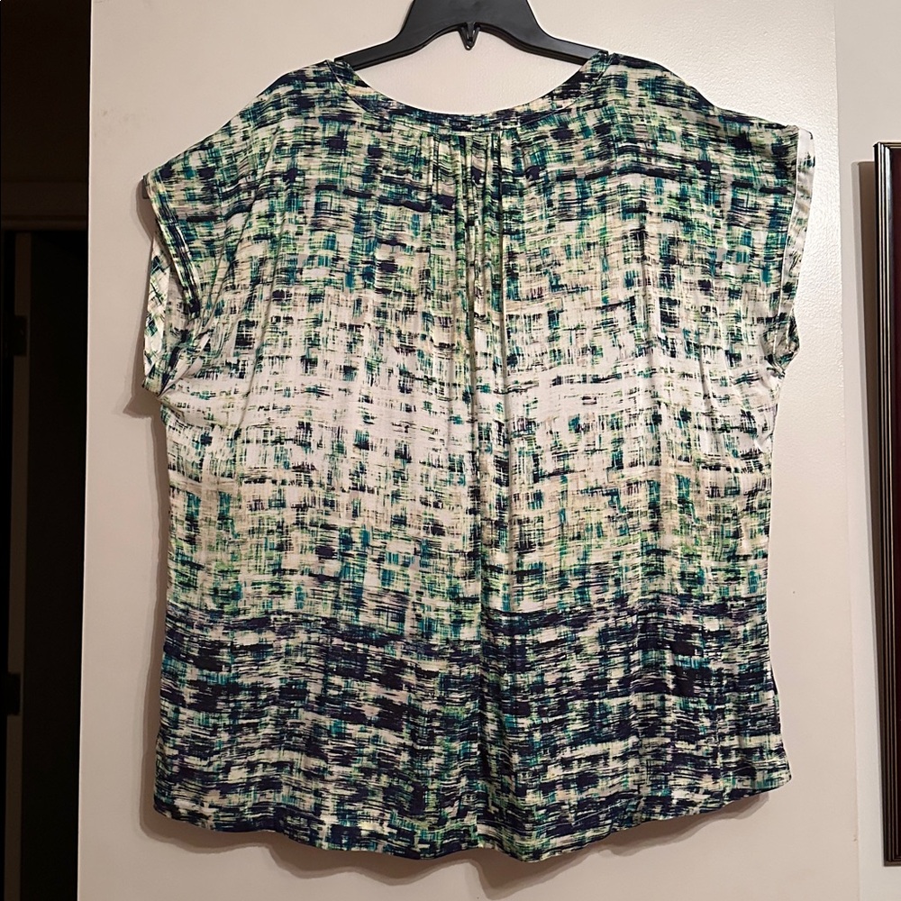 a.n.a Multicolor Abstract Blouse
